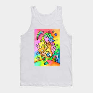 Eagle Yoga Pose Tank Top